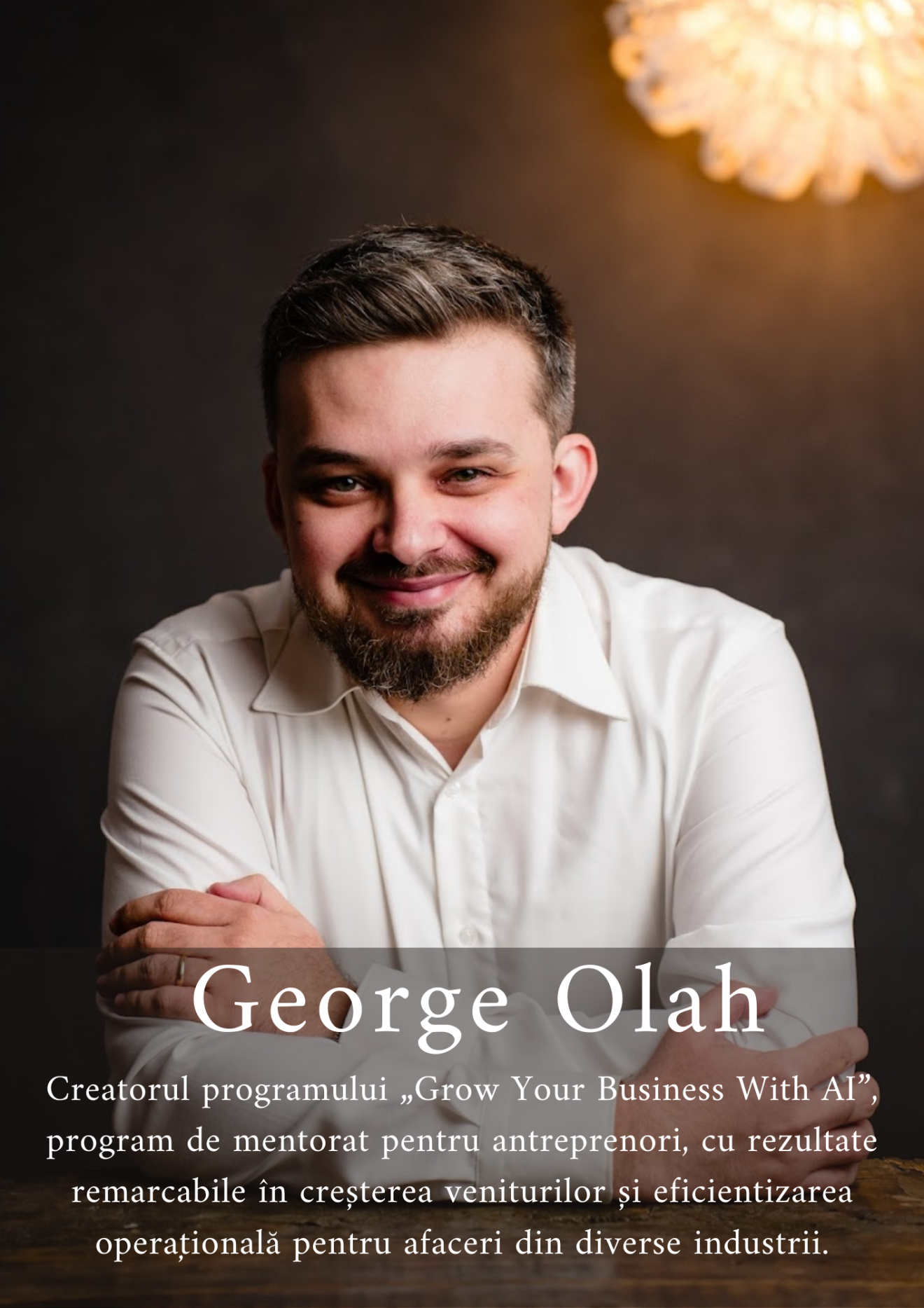 George Olah - Trainer și Consultant AI pentru Afaceri, fondator Code24 și creator AI Power Team
