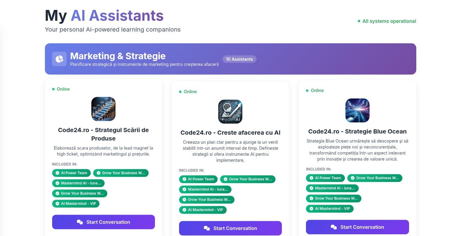 Asistenții AI din platforma Selgora, pentru marketing și strategie