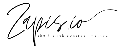 Zapis, the 5 click contract method