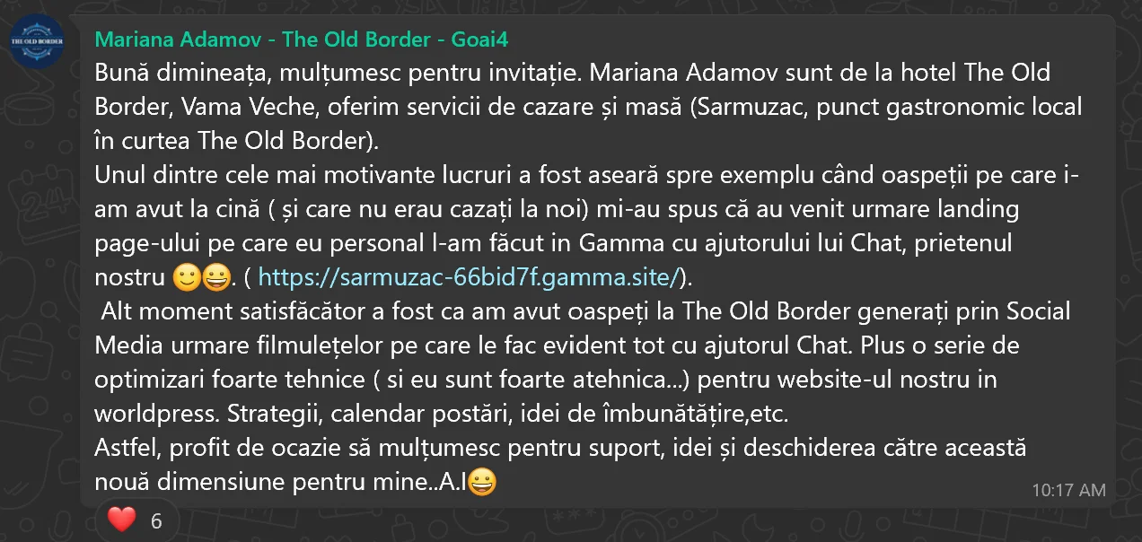 Testimonial Code24, Mariana Adamov - The Old Border