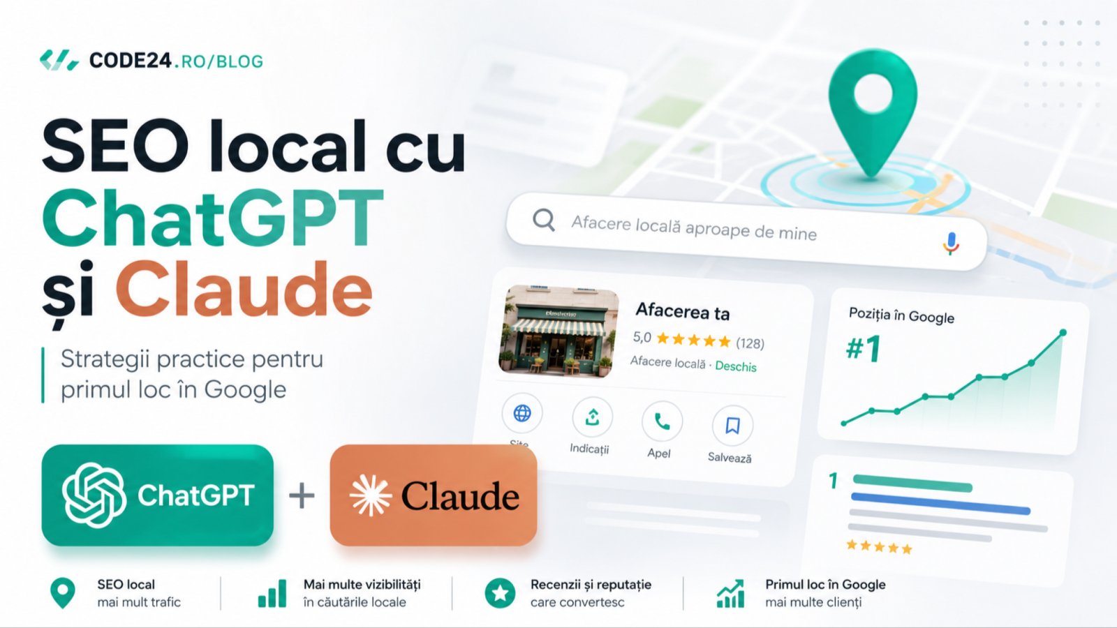 Cum să folosești Claude Code, ChatGPT și Claude pentru a ajunge pe primul loc în SEO local