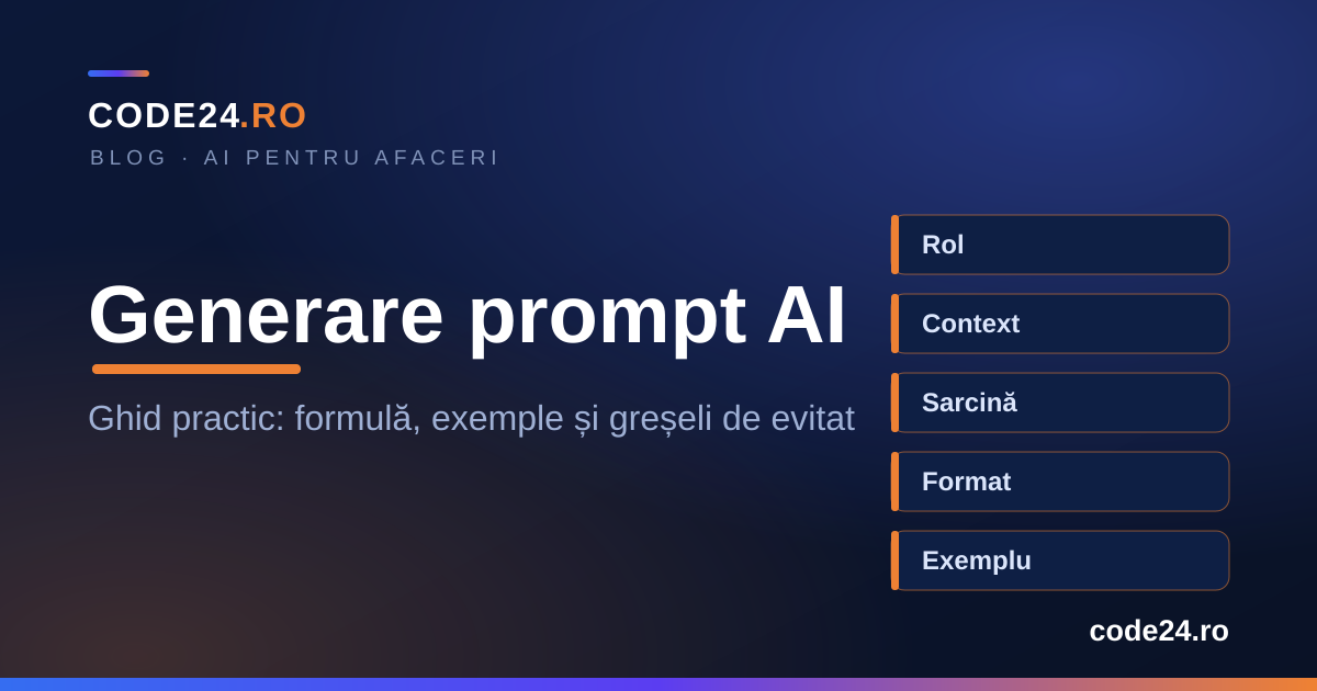 Generare prompt inteligență artificială: ghid practic